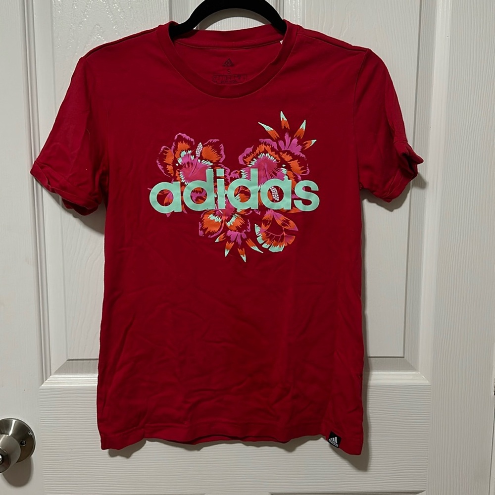 Adidas Floral Detail shirt